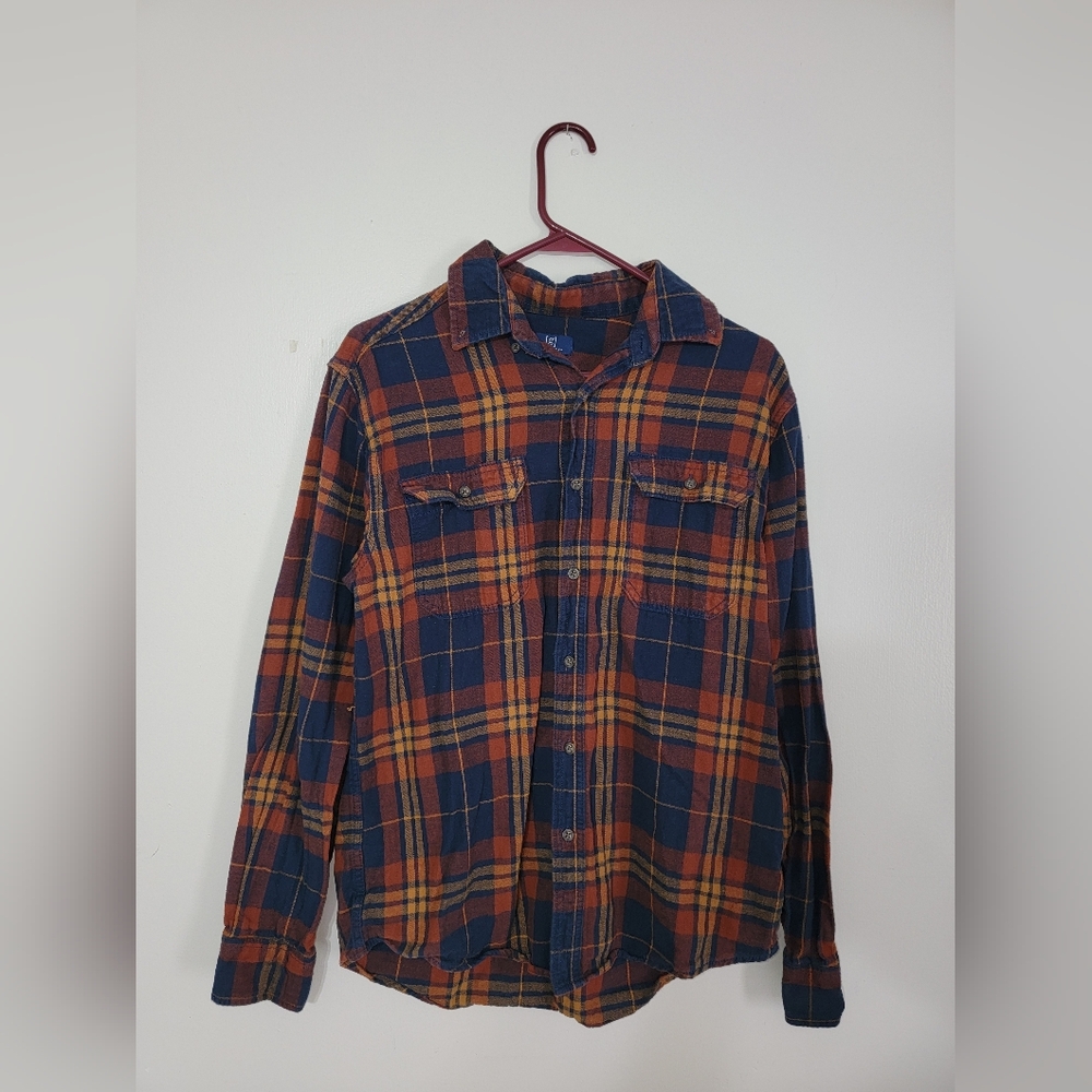 George plaid button up Long-sleeve shirt